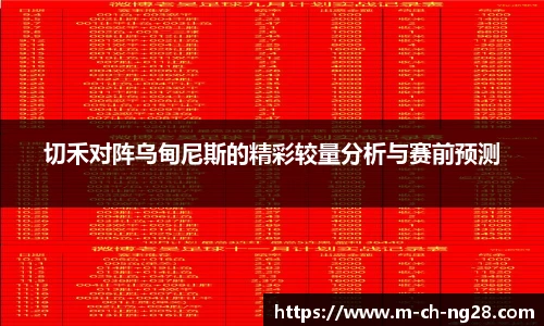 切禾对阵乌甸尼斯的精彩较量分析与赛前预测
